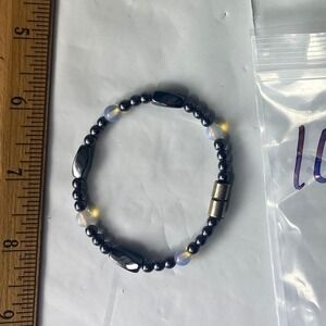 Magnetic Hematite Bracelet Faceted Beads Round‎ Beads for Women
